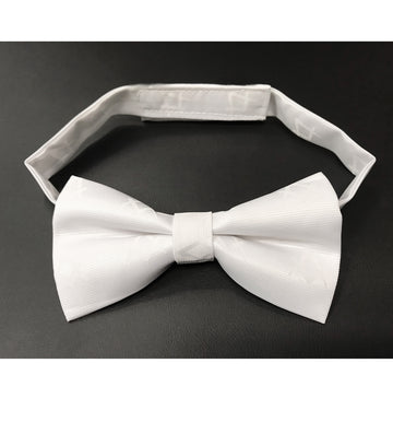 Masonic Bow Tie with Square and Compass White Unique_Regalia